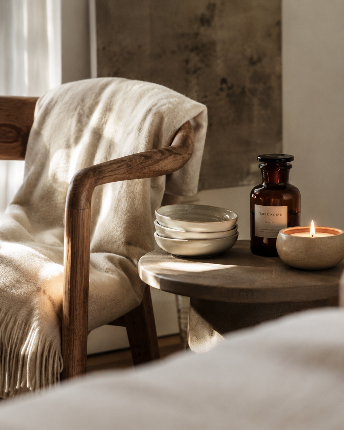 A quiet detail from the Revelle Med Spa atelier in Vaughan, Ontario
